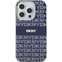 DKNY Repeat Pattern Tonal Stripe kryt s MagSafe pro iPhone 13 Pro Max - tmavě modrý