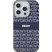 DKNY Repeat Pattern Tonal Stripe kryt s MagSafe pro iPhone 13 Pro Max - tmavě modrý