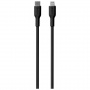 PURO Soft nabíjecí a datový kabel USB-C / Lightning pro iPhone / iPad / iPod / AirPods - 1,5 m - černý