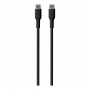 PURO Soft nabíjecí a datový kabel USB-C / USB-C pro iPhone / iPad / AirPods - 1,5 m - černý