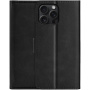 Flipové pouzdro z PU kůže pro iPhone 16 Pro Max - černé