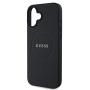 Guess Grained Classic Logo kryt s MagSafe pro iPhone 16 - černý