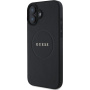 Guess Grained Classic Logo kryt s MagSafe pro iPhone 16 Plus - černý