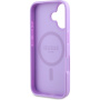Guess Grained Classic Logo kryt s MagSafe pro iPhone 16 Plus - fialový