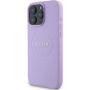 Guess Grained Classic Logo kryt s MagSafe pro iPhone 16 Pro - fialový