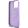 Guess Grained Classic Logo kryt s MagSafe pro iPhone 16 Pro - fialový