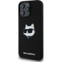Karl Lagerfeld Choupette Head silikonový kryt s MagSafe pro iPhone 16 Pro Max - černý
