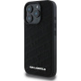 Karl Lagerfeld Quilted Pattern kryt pro iPhone 16 Pro - černý