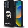 Karl Lagerfeld 3D Rubber Ikonik kryt pro iPhone 16 Pro - černý