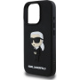 Karl Lagerfeld 3D Rubber Ikonik kryt pro iPhone 16 Pro Max - černý