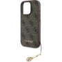 Guess 4G Charms kryt pro iPhone 16 Pro - hnědý
