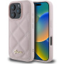 Guess Quilted kryt pro iPhone 16 Pro - růžový