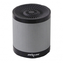 Bezdrátový Bluetooth stereo reproduktor s 2000mAh baterií a slotem pro 32GB paměťovou kartu - šedý