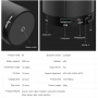 Bezdrátový Bluetooth stereo reproduktor s 2000mAh baterií a slotem pro 32GB paměťovou kartu - šedý
