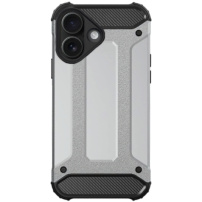 Super odolný "Armor" kryt pro iPhone 16 - stříbrný