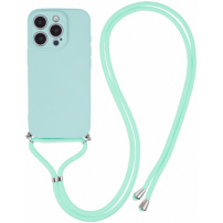 Ochranný kryt se šňůrkou pro iPhone 16 Pro - azurový