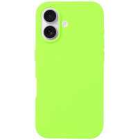 Silikonový kryt pro iPhone 16 - neonově zelený