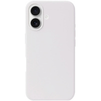 Silikonový kryt pro iPhone 16 Plus - bílý
