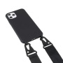 Matný kryt s nastavitelným popruhem pro iPhone 11 Pro - černý