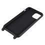 Matný kryt s nastavitelným popruhem pro iPhone 11 Pro - černý