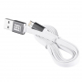 HAWEEL synchronizační a nabíjecí kabel s duálním 2v1 USB-A / Lightning / micro USB konektorem pro Apple a další zařízení - 1 m - bílý