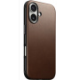Nomad Modern Leather kožený kryt s MagSafe pro iPhone 16 Plus - hnědý