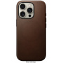 Nomad Modern Leather kožený kryt s MagSafe pro iPhone 16 Pro - hnědý