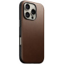 Nomad Modern Leather kožený kryt s MagSafe pro iPhone 16 Pro - hnědý