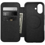 Nomad Modern Leather Folio flipové pouzdro s MagSafe pro iPhone 16 Plus - hnědé