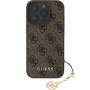 Guess 4G Charms kryt pro iPhone 16 Pro - hnědý