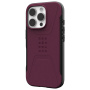 UAG Civilian odolný kryt s MagSafe pro iPhone 16 Pro - vínový