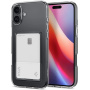 Spigen Crystal Slot transparentní kryt s kapsou na karty pro iPhone 16 - čirý