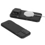 Spigen Optik Armor odolný kryt s posuvnou krytkou kamery a MagSafe pro iPhone 16 Pro Max - černý