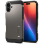 Spigen Tough Armor odolný kryt se stojánkem a MagSafe pro iPhone 16 Plus - tmavě šedý