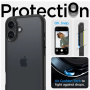 Spigen Ultra Hybrid matný transparentní kryt s barevným rámečkem pro iPhone 16 Plus - černý