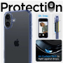 Spigen Ultra Hybrid transparentní kryt s barevným rámečkem pro iPhone 16 Plus - modrý