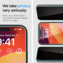 Spigen GLAS.tR EZ Fit tvrzené Anti-Spy sklo pro iPhone 16 Pro