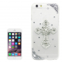 Luxusní kryt / obal s kamínky ve stylu diamantu pro Apple iPhone 6S / 6 - kříž