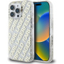 Karl Lagerfeld IML Electroplated Repeated Logo kryt pro iPhone 16 Pro - zlatý