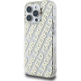 Karl Lagerfeld IML Electroplated Repeated Logo kryt pro iPhone 16 Pro - zlatý