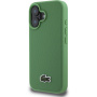 Lacoste Iconic Petit Pique Woven Logo kryt s MagSafe pro iPhone 16 - zelený