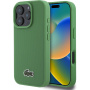 Lacoste Iconic Petit Pique Woven Logo kryt s MagSafe pro iPhone 16 Pro Max - zelený