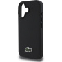 Lacoste Iconic Petit Pique Woven Logo kryt s MagSafe pro iPhone 16 - černý