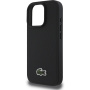 Lacoste Iconic Petit Pique Woven Logo kryt s MagSafe pro iPhone 16 Pro - černý
