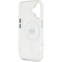 Karl Lagerfeld IML Karl Head Metal Frame kryt s MagSafe pro iPhone 16 - čirý