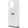 Karl Lagerfeld IML Karl Head Metal Frame kryt s MagSafe pro iPhone 16 Pro - čirý