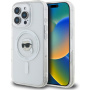 Karl Lagerfeld IML Karl Head Metal Frame kryt s MagSafe pro iPhone 16 Pro Max - čirý