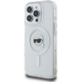 Karl Lagerfeld IML Karl Head Metal Frame kryt s MagSafe pro iPhone 16 Pro Max - čirý