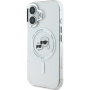 Karl Lagerfeld IML K&CH Heads Metal Frame kryt s MagSafe pro iPhone 16 Plus - čirý