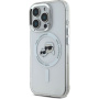 Karl Lagerfeld IML K&CH Heads Metal Frame kryt s MagSafe pro iPhone 16 Pro - čirý
